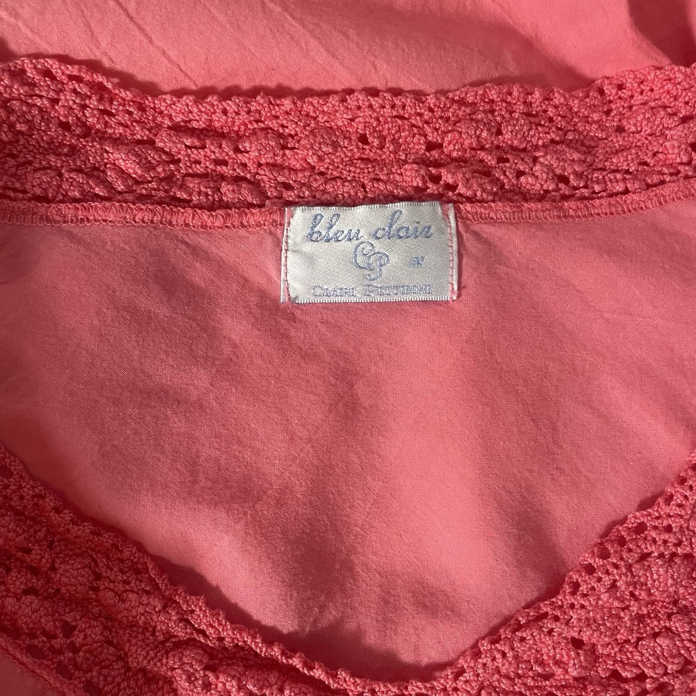 Bleu Clair Claire Pettibone Coverup Tunic Pink Tie Dye‎ Made USA Women's Medium - Picture 7 of 10